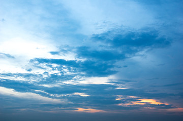 高清天空云彩晚霞