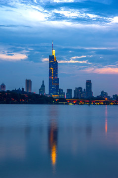 南京紫峰大厦夜景