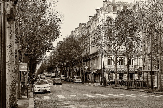 巴黎街景老照片
