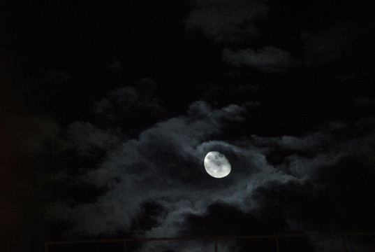 月亮 乌云