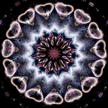 抽象圓形印花花紋圖案