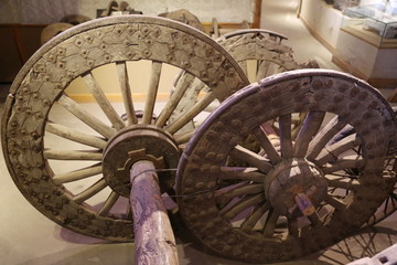 老物件木车轮