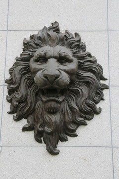 雄狮头像雕塑