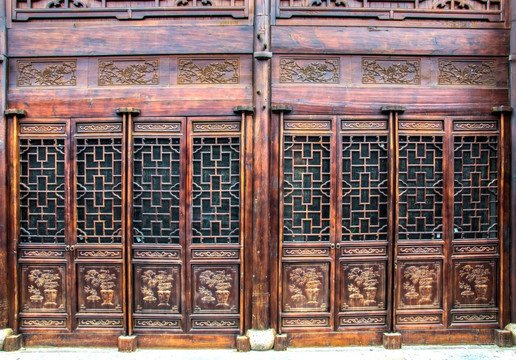 高清中式雕花门