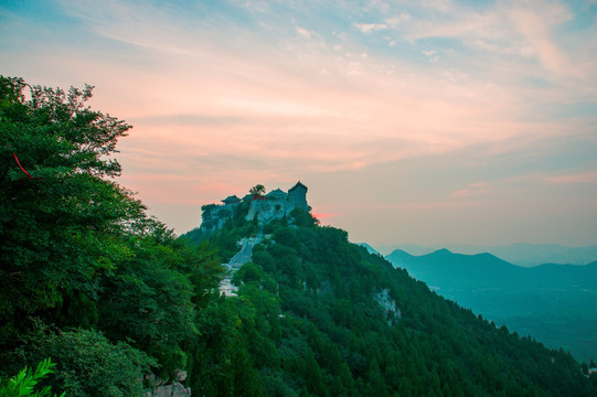 云门山晚霞风光