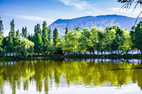 湖景