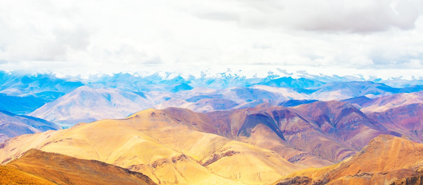 珠穆朗玛峰 高山丘壑 西藏