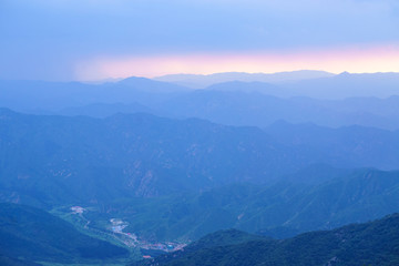 海坨山日落晚霞 （13）