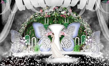 清新婚禮迎賓區(qū)