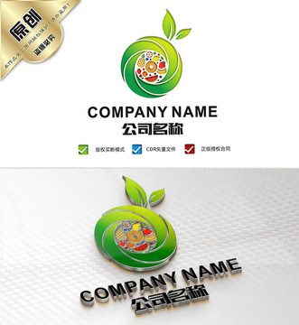 水果logo 水果店標志