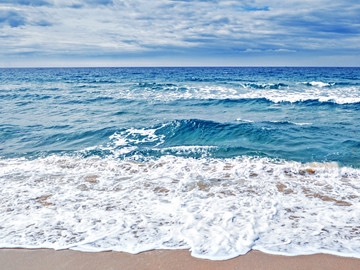 海上波澜 海滩浪花 海滩潮汐