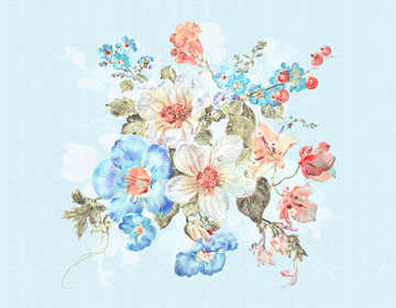 手繪花