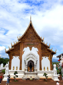 泰国寺庙 清迈蓝庙
