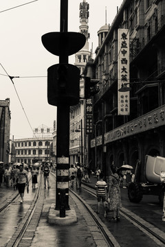 老上海南京路当当车