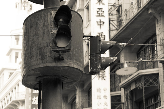 老上海南京路街景