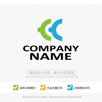 CC字母LOGO設(shè)計(jì)