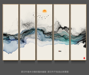 意境水墨畫 禪意水墨山水