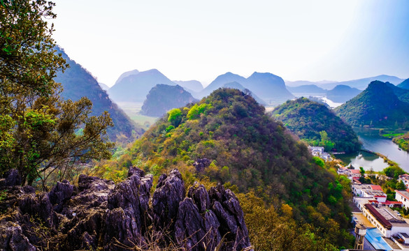 云南普者黑山水风光