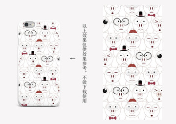 可愛卡通豬手機(jī)殼PSD圖案