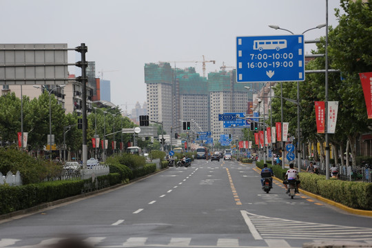 上海街景 马路 建筑 房子 上