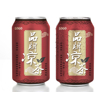 涼茶易拉罐包裝設計