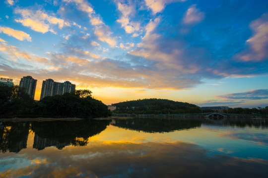 惠州西湖的南湖景色