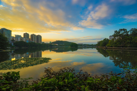 惠州西湖的南湖景色