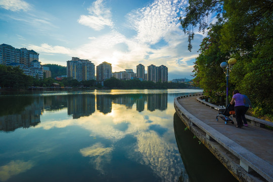 惠州西湖的南湖景色