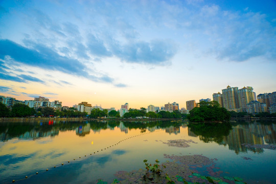 惠州西湖的南湖景色