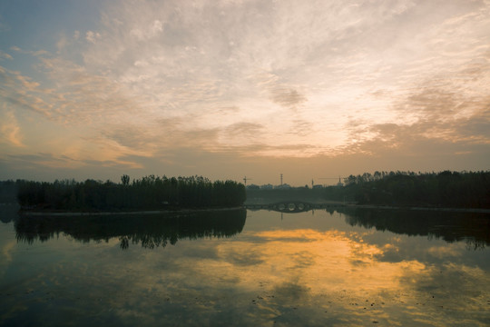 湖景