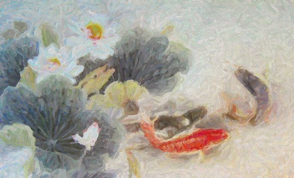 唯美油畫