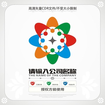 鲜花 孩子 logo