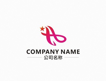 標志 logo 字母AX