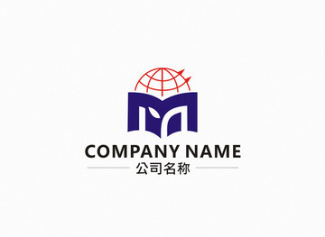 标志 教育logo 字母ym