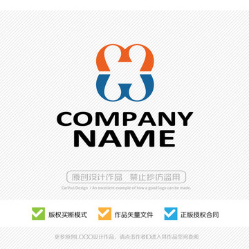 mw字母LOGO設(shè)計