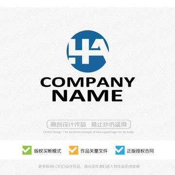 字母HA標(biāo)志 LOGO設(shè)計(jì)