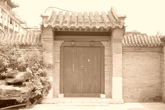 北京四合院大门