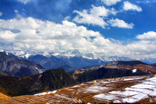 云南香格里拉哈巴雪山