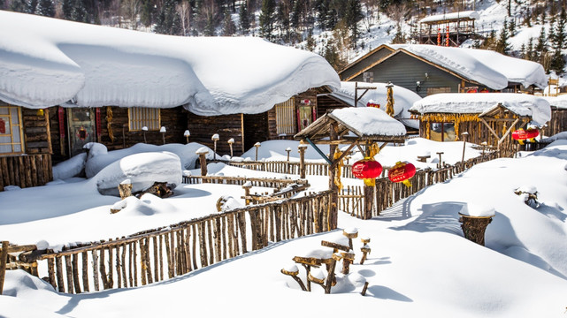 山村雪霁