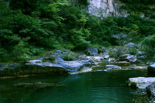 山泉 瀑布 山溪 水潭