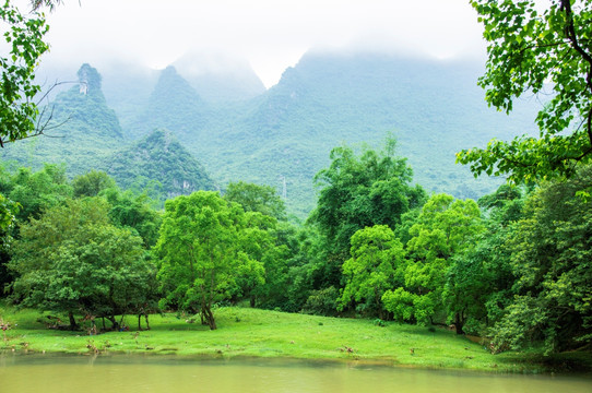 美丽山景