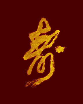 壽 書法字
