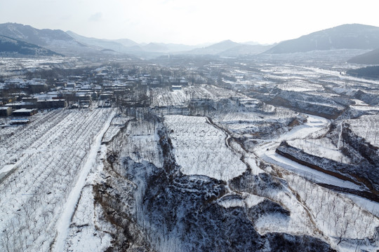 田园雪景