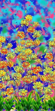 民族風 數碼印花 有分層