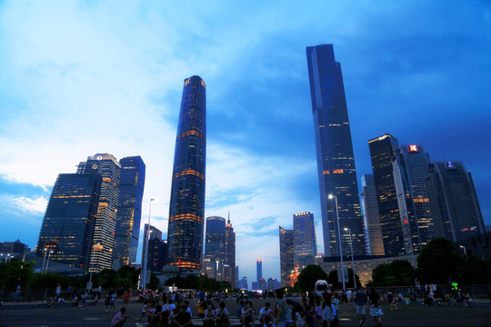 广州 珠江新城 夜景