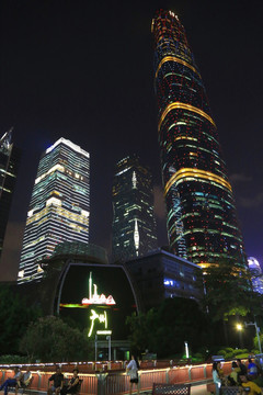 广州 珠江新城 夜景