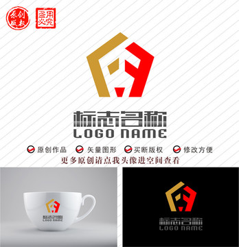 FE字母EF标志装饰logo