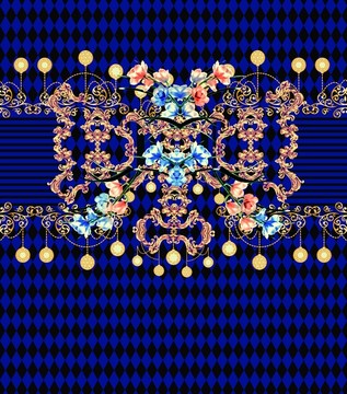 民族風(fēng) 數(shù)碼印花 有分層