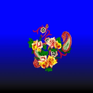 民族風(fēng) 數(shù)碼印花 有分層
