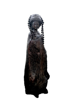 傈僳族 木雕人物